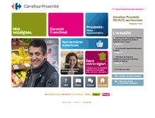 Tablet Screenshot of franchise-proximite.carrefour.com